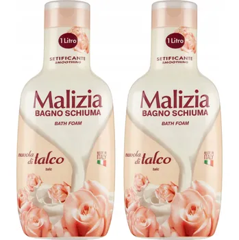 Koupelová pěna Malizia Vyhlazující pěna do koupele - Mrak pudru 1 l x2