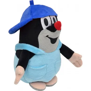 plyšák Moravská ústředna MORAVSKÁ ÚSTŘEDNA Krtek (Krteček) v kalhotkách 16cm modrá kšiltovka