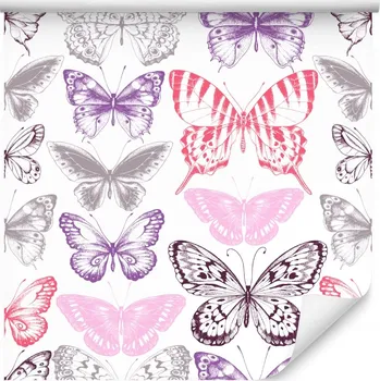 Tapeta Tapeta do dětského pokoje barevné motýli příroda