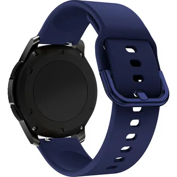 Řemínek na hodinky Řemínek Řemínek Silikonový Tmavě Modrý Smyčka univerzální 20mm