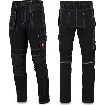 Pánské kalhoty Elastické pracovní kalhoty SLIM s vnějšími kapsami, velikost XXL 54