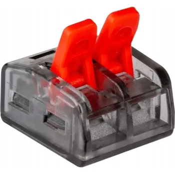 VCX elektrická svorka pro vodiče 2x 0,2-4 mm2, svorkovnice typu Wago