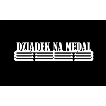 Věšák Dědeček na medaili #2 BÍLÝ Věšák na medaile 60cm