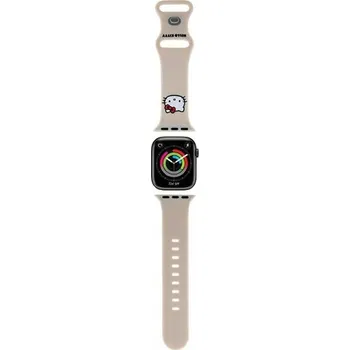 Řemínek na hodinky Řemínek Hello Kitty pro Apple Watch 85mm béžový