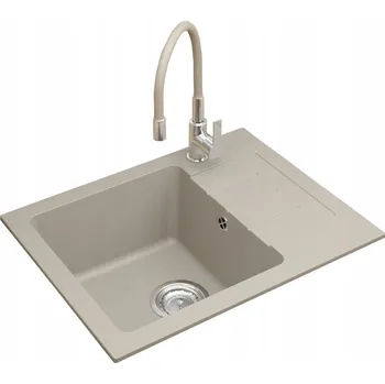 Granitový dřez Jednokomorový dřez DARFOR DG014 granit béžový