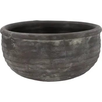 Šedá antik rustikální mísa Gamla - Ø 39*20 cm