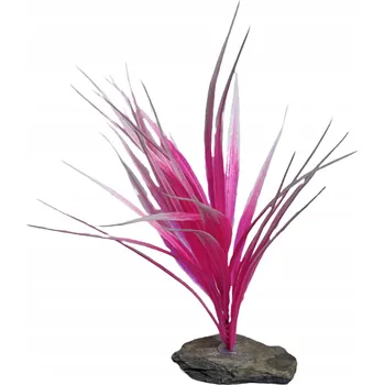 umělá květina RŮŽOVÁ ROSTLINA TRÁVA UMĚLÁ DO AKVÁRIA VELIKOST 21 CM