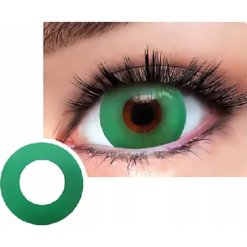 Kontaktní čočky Barevné kontaktní čočky bez dioptrií Esmeralda smaragdové x2