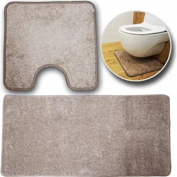 Koupelnová předložka KOUPELNOVÁ PŘEDLOŽKA SHAGGY MĚKKÁ SADA PROTIUKLUZOVÝCH KOUPELNOVÝCH PŘEDLOŽEK 50x80cm