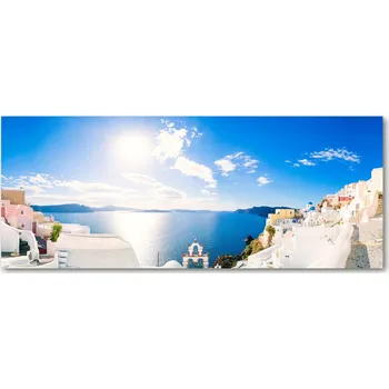 Obraz Lacobel pod linku do kuchyně Santorini Řecko XXL