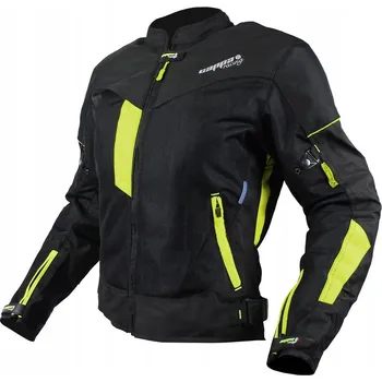 Moto bunda Bunda moto dámská MONTE CARLO textilní černá/fluo - L