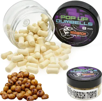 Boilies Dumbells POP UP 8 mm Margrom TYGŘÍ OŘECH nástraha Method Feeder