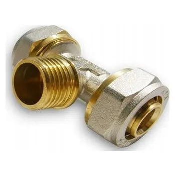 rozdělovač topení PEX závitový T-rozdělovač 20x1/2'' VNĚJŠÍ ZÁVIT LECHAR