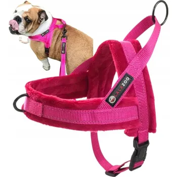 Postroj pro psa Norské postroje pro psa GUARD s úchytem MINESOTA reflexní RŮŽOVÉ vel XS