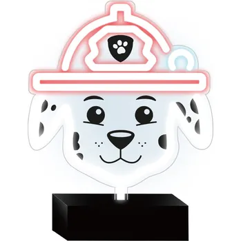 Žárovka Tlapková patrola Dekorativní LED neon na stojanu - Marshall