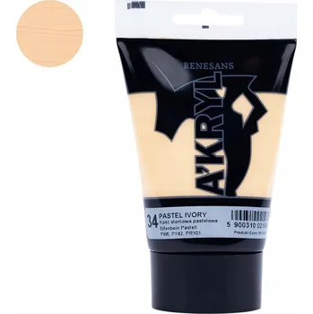 Výtvarná barva Akrylové barvy Renesans žlutá 1 ks 100 ml