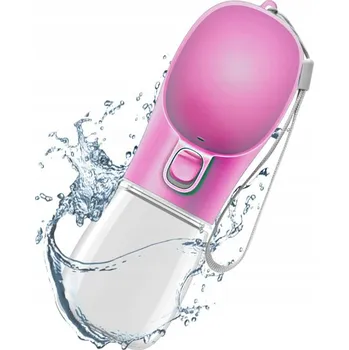 Miska pro psa Napáječka z plastu Minexo růžová 350 ml