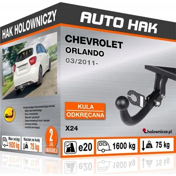 Tažné zařízení Tažné zařízení CHEVROLET ORLANDO, 03/2011-