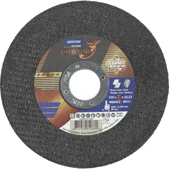 Řezný kotouč ŘEZNÝ KOTOUČ 125x1x22,23 NORTON QUANTUM