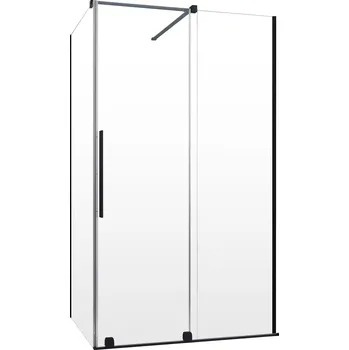 Sprchový kout Radaway Furo Black KDJ posuvné dveře 90 x 90 cm