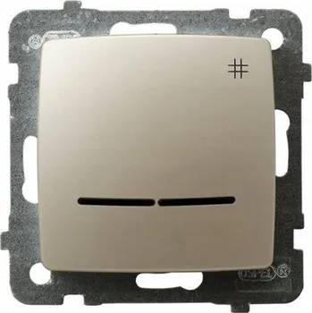 vypínač Křížový vypínač pod omítku Ospel, béžové odstíny, ŁP-4SS/m/42