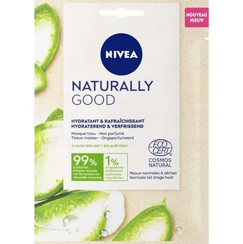 Pleťová maska NIVEA NATURALLY GOOD Organická hydratační a osvěžující maska s aloe 1 Ks