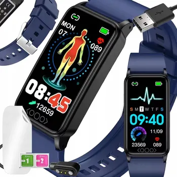 Hodinky Chytrý náramek Smart-Trend CHYTRÉ HODINKY GLUKÓZA TEPLOTA EKG modrý