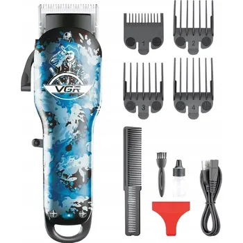 Strojek na vlasy VGR V-066 Zastřihovač vlasů s modrým potiskem