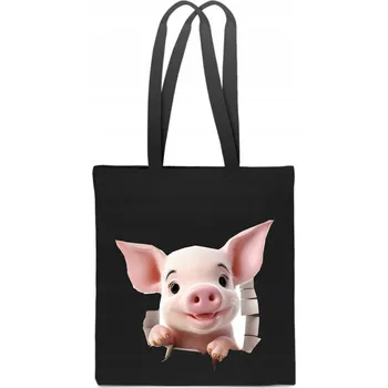 Nákupní taška Nákupní taška PoStar černá bavlna