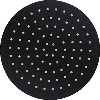 Sprchová hlavice Dešťová hlavice Corsan ocelová černá kulatá 25 cm