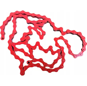 Řetěz na kolo Řetěz na kolo RoyalBi červený jednorychlostní řetěz pro BMX, cruisery a fixie kola 1/ (8,2 - 8,6 mm)