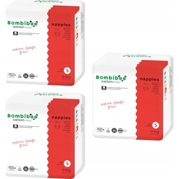 Plenkové kalhoty Jednorázová plena Bambiboo Cottonwear velikost 5 (12-17 kg) 24 ks