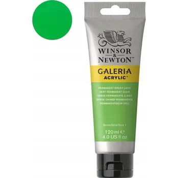 Vodová barva Akrylová barva Winsor & Newton 120ml - Permanent Green Light