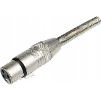 Elektrická zásuvka XLR KONEKTOR 3 PIN ZÁSTRČKA ZÁSUVKA Samice černá