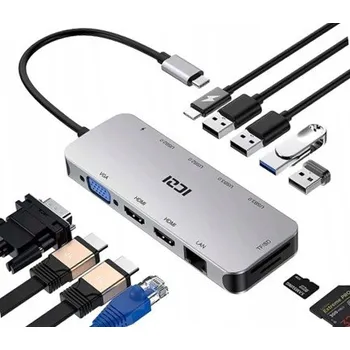 DOKOVACÍ STANICE PRO PŘIPOJENÍ MONITORU K LAPTOPU ASUS USB-C NABÍJÍ