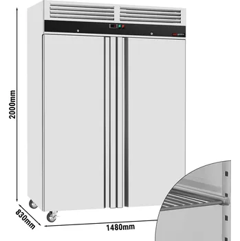 Mraznička G.Gastro Mrazák - 1,48 x 0,83 m - 1300L - se 2 dveřmi