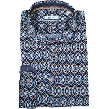 Pánská košile Košile Pure Casual Fit vzorovaná velikost: 41/42, délka rukávu: dlouhý rukáv