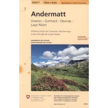 Landeskarte der Schweiz Andermatt