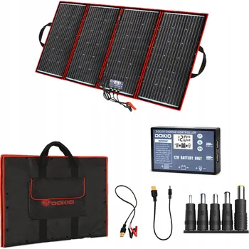 Solární nabíječka Dokio 200W 18V pro více než 4 zařízení