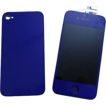 LCD displej + DOTYKOVÝ PANEL PRO APPLE IPHONE 4S MODRÝ