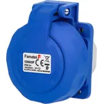 Vestavná zásuvka IP67/250V/16A s ochranným kolíkem, modrá FAMATEL 139601