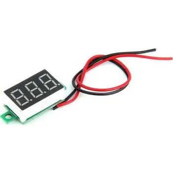 Bezpečnostní kamera Digitální voltmetr China Electronics Voltmetr DC 3-30V 0,36" LED červený bez pouzdra