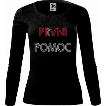 Dámské tričko DOBRÝ TRIKO Dámské bavlněné triko Pivní pomoc Velikost: 3XL, Barva: Černá