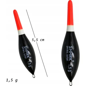 Signalizace záběru PRŮBĚŽNÝ SPLÁVEK Z BALSY 1,5 g / 5,5 cm SHARK PL