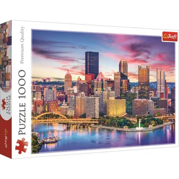 Puzzle Trefl TREFL PUZZLE Pittsburgh Pensylvánie USA 68x48cm skládačka 1000 dílků