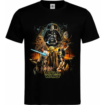 Pánské tričko Tričko Star Wars | Return of the Jedi Druh: Pánské, Barva: Černá, Velikost: XL