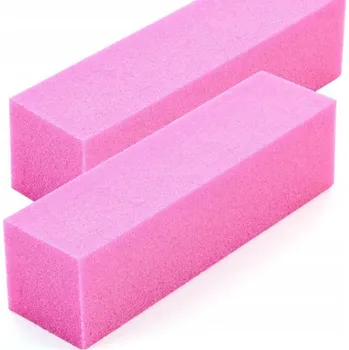 Čtyřstranný pilník na nehty 120 grit, růžový