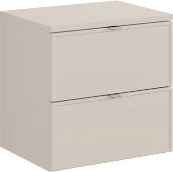 Policová skříň Závěsná skříňka Bella Cashmere s deskou 60 cm kašmírová