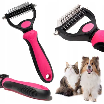 Kartáč pro zvířata Okazeo karí hřeben pro dlouhé vlasy, krátká srst , hrubá srst , vlnitá srst