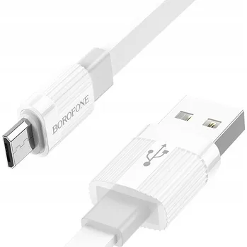 Datový kabel Kabel Borofone USB - microUSB typ B, 1 m, šedý